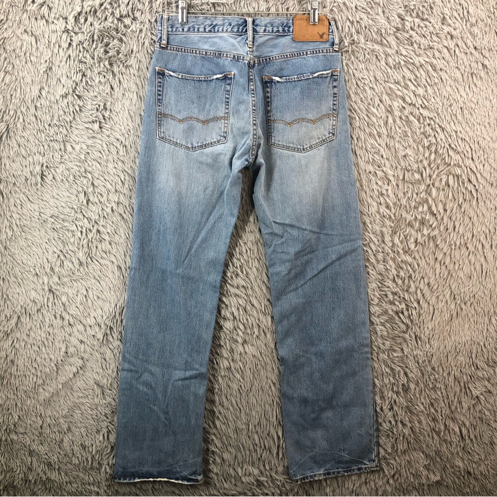 American Eagle Outfitters Jeans Men’s Size 29 Relaxed Whiskered Straight Leg